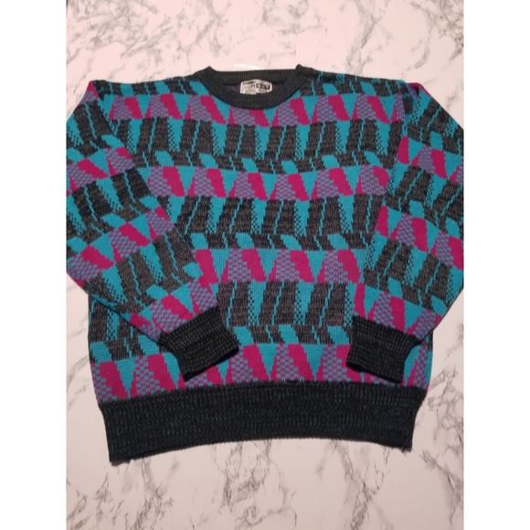 Vintage Other - Vintage Acrylic Patyerned Sweater